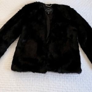 1 Madison Black Faux Fur Coat